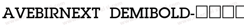 AVEBIRNEXT DEMIBOLD字体转换